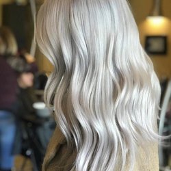 Lulus Hair Studio - My hair after my most recent appointment, removed the extensions and back to a white silvery blonde after the pink