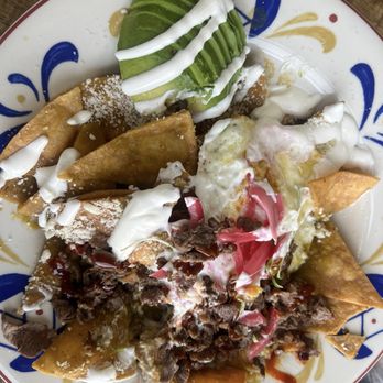 Sunny's Cafe - Chilaquiles after adding the Shaved steak - Breakfast & Brunch Near Me - Rancho Cucamonga, California Sunny's Cafe - Chilaquiles after adding the Shaved steak - Breakfast & Brunch Near Me - Rancho Cucamonga, California
