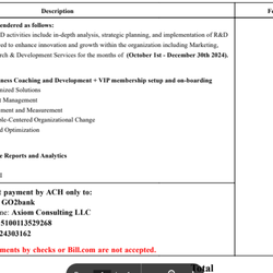 Axiom Consulting - Fake bill from Axiom. BEWARE!