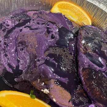 West Hill Deli - Ube pancake w/syrup - New American Near Me - Auburn, Washington West Hill Deli - Ube pancake w/syrup - New American Near Me - Auburn, Washington