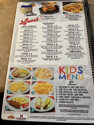 Menu photo 2 La Hacienda Mexican Restaurant Braselton, GA Menu photo 2 La Hacienda Mexican Restaurant Braselton, GA