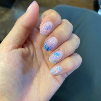 Lumi Nail Studio - butterflies + aurora chrome + purple nails - Nail Salons Near Me - Pasadena, California