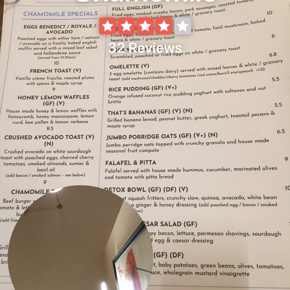 Chamomile - Coffee & Tea Near Me - London, XGL