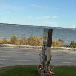 Log Cabin Grill & Bar - View of Little Bay de Noc.