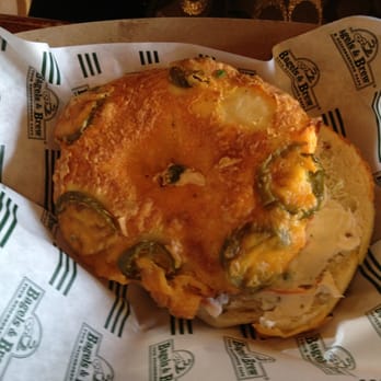 Bagels & Brew - Jalapeno cheddar bagel! - Bagels Near Me - Lake Forest, California