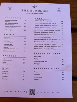 Menu photo 3 The Stables Kitchen & Beer Garden Downingtown, PA
