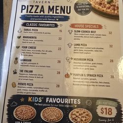 Iluka Tavern - Menu