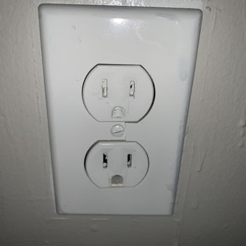 FirstKey Homes - This outlet was obviously painted over and now the paint is so thick and dry that this outlet only has one functioning plug - Real Estate Services Near Me - Marietta, Georgia FirstKey Homes - This outlet was obviously painted over and now the paint is so thick and dry that this outlet only has one functioning plug - Real Estate Services Near Me - Marietta, Georgia