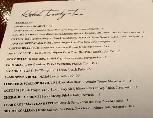 Menu photo 6 Katch Twenty Two Lecanto, FL Menu photo 6 Katch Twenty Two Lecanto, FL