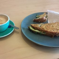 DBL Ristretto - Coffee + Vegetarian Sandwich.