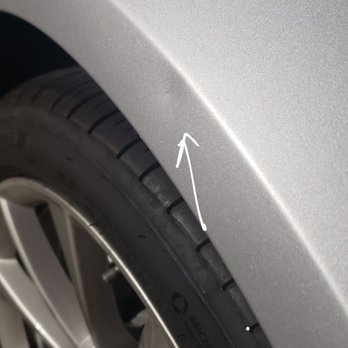 Dent Free Las Vegas - Dent area before repair - Mobile Dent Repair Near Me - Las Vegas, Nevada