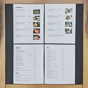 Kotobuki - Menu sheets posted on a board next to the entrance - Japanese Near Me - San Diego, California Kotobuki - Menu sheets posted on a board next to the entrance - Japanese Near Me - San Diego, California