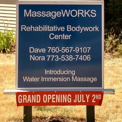 MassageWORKS - Look for our sign at 430 SW Washington on the corner of 5th and Washington.
