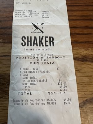 SHAKER Cuisine & Mixologie Ste-Foy by null