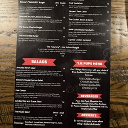 Boscoe's Place - Menu