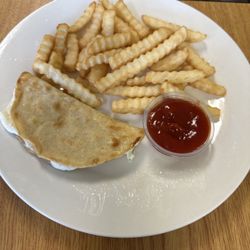 Kids Quesadilla- comes with 2. We already ate one!