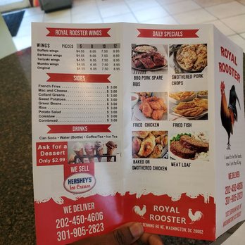 Royal Rooster - Menu - Barbeque Near Me - Washington, DC, District of Columbia Royal Rooster - Menu - Barbeque Near Me - Washington, DC, District of Columbia