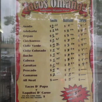 Omanas - Menu & Meat Selection - Mexican Near Me - Pomona, California Omanas - Menu & Meat Selection - Mexican Near Me - Pomona, California