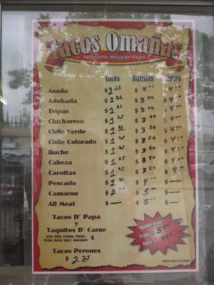 Menu photo 8 Omanas Pomona, CA Menu photo 8 Omanas Pomona, CA