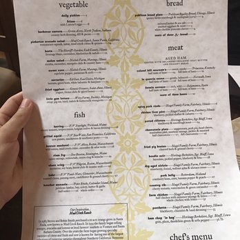 The Publican - Current menu - New American Near Me - Chicago, Illinois
