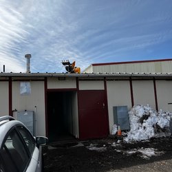 Franktown Meadows Equestrian Facility - Snow removal. This was done directly above horses.