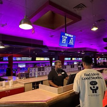 Concourse Bowling Center - two men at the bar - Bowling Near Me - Anaheim, California