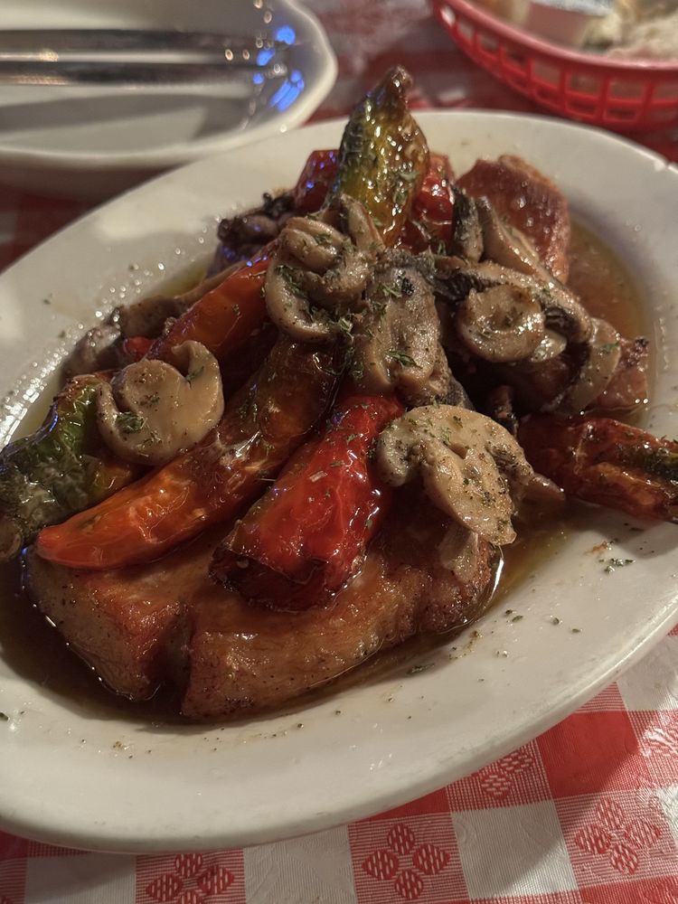 pork chop with hot vinegar peppers Yelp