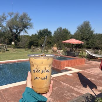 Ralph's Ranch - Lavender latte made with fresh lavender grown on the ranch - Farms Near Me - Oklahoma City, Oklahoma