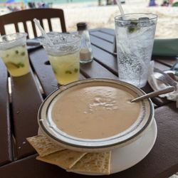 Gulf Drive Cafe - Clam chowder, margarita, calamari