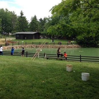 Spring Valley Trout Farm - View of the main trout pond - Fishing Near Me - Dexter, Michigan Spring Valley Trout Farm - View of the main trout pond - Fishing Near Me - Dexter, Michigan