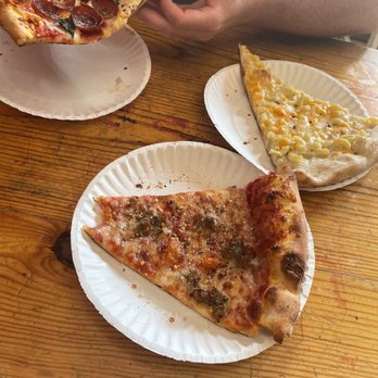 Dimo's Pizza - The Mac, Sausage, Pep 2.0 - Pizza Near Me - Chicago, Illinois Dimo's Pizza - The Mac, Sausage, Pep 2.0 - Pizza Near Me - Chicago, Illinois