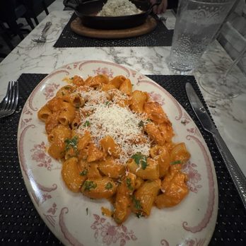 Carbonara - Spicy Rigatoni with chicken. Very spicy. Chicken was dry. - Italian Near Me - Arlington, Virginia Carbonara - Spicy Rigatoni with chicken. Very spicy. Chicken was dry. - Italian Near Me - Arlington, Virginia