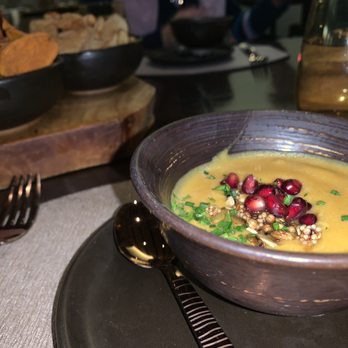 Harvest - Pumpkin pomegranate soup - New American Near Me - Las Vegas, Nevada Harvest - Pumpkin pomegranate soup - New American Near Me - Las Vegas, Nevada