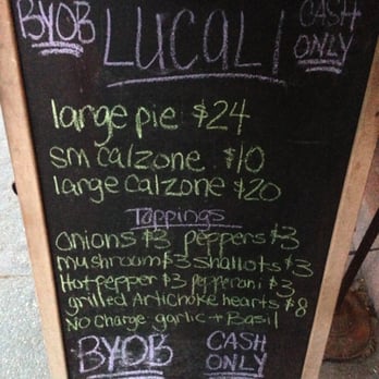 Lucali - Menu - Pizza Near Me - Brooklyn, New York Lucali - Menu - Pizza Near Me - Brooklyn, New York