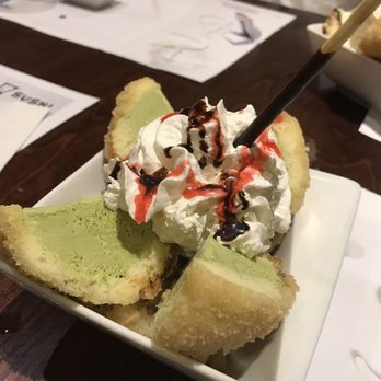 Tomo Sushi - Green tea tempura ice cream - Sushi Bars Near Me - Mississauga, Ontario Tomo Sushi - Green tea tempura ice cream - Sushi Bars Near Me - Mississauga, Ontario