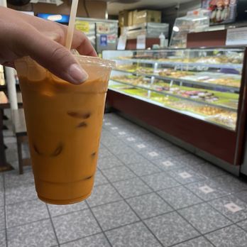 Doughboy Donuts & Bakery - thai tea $5.50 - Donuts Near Me - Newport Beach, California Doughboy Donuts & Bakery - thai tea $5.50 - Donuts Near Me - Newport Beach, California