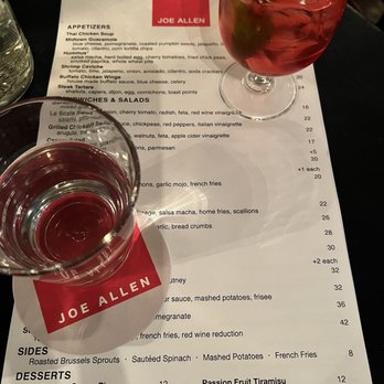 Joe Allen - American Near Me - New York, New York Joe Allen - American Near Me - New York, New York