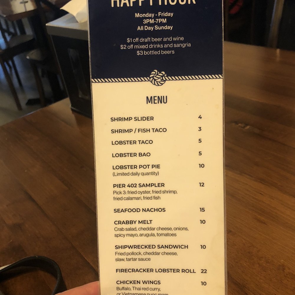 Pier 402 - Happy Hour - Seafood Near Me - San Jose, California Pier 402 - Happy Hour - Seafood Near Me - San Jose, California