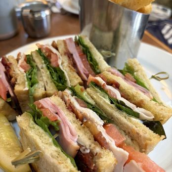 Linn's Restaurant - Club sandwich with fries. - American Near Me - Cambria, California