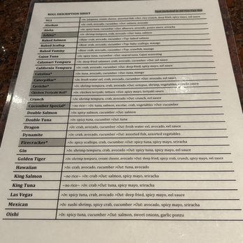 Gin Sushi - Menu front - Sushi Bars Near Me - Temecula, California Gin Sushi - Menu front - Sushi Bars Near Me - Temecula, California