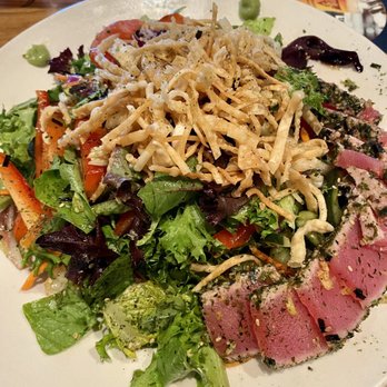 BJ's Restaurant & Brewhouse - Enlightened Seared Ahi Salad* - Pizza Near Me - Cedar Park, Texas BJ's Restaurant & Brewhouse - Enlightened Seared Ahi Salad* - Pizza Near Me - Cedar Park, Texas