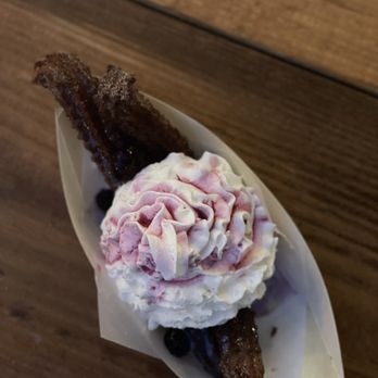 Churro Co - The Blue Velvet !!! This was such a tasty combo! - Desserts Near Me - Austin, Texas Churro Co - The Blue Velvet !!! This was such a tasty combo! - Desserts Near Me - Austin, Texas