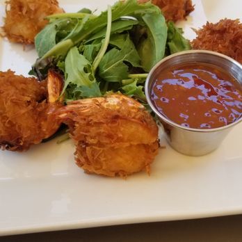 Terra Luna Cafe - Coconut Shrimp.. I love shrimp but disappointed that they overcook the shrimp. It like eating a well done steak - Latin American Near Me - Lawrence, Massachusetts
