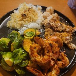 Buddy Gandy's Seafood - Royal red shrimp and snapper.