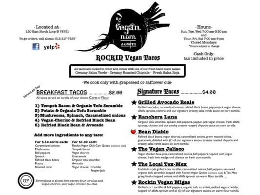 Menu photo 8 The Vegan Nom Austin, TX