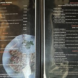 Menu Menu