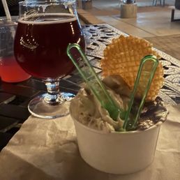 Gelato on the patio
