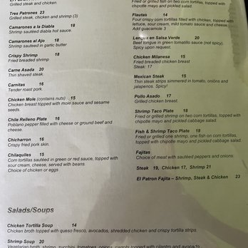 El Patrón Mexican Restaurant - Menu, June 2023 - Mexican Near Me - Worcester, Massachusetts El Patrón Mexican Restaurant - Menu, June 2023 - Mexican Near Me - Worcester, Massachusetts
