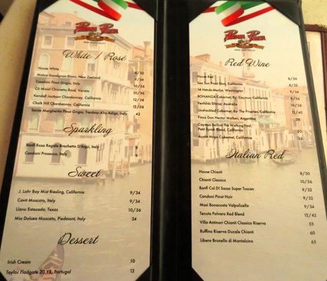 Menu photo 2 Prima Pasta Restaurant Houston, TX Menu photo 2 Prima Pasta Restaurant Houston, TX