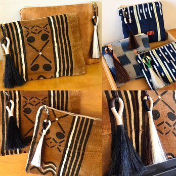 Sunshine Shop Tucson - Ponytail Pouches with Horse Hair Tassels (vintage mudcloth or indigo) by Willie's Fort available at Sunshine Shop Tucson. - Art Galleries Near Me - Tucson, Arizona Sunshine Shop Tucson - Ponytail Pouches with Horse Hair Tassels (vintage mudcloth or indigo) by Willie's Fort available at Sunshine Shop Tucson. - Art Galleries Near Me - Tucson, Arizona